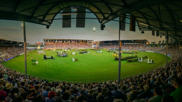 Aachen has been named as the main 2026 equestrian World Championships venue. Pictured Aachen's main stadium.